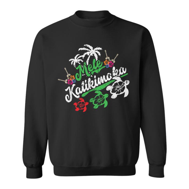 Hawaii Mele Kalikimaka Hawaiian Merry Christmas Sweatshirt