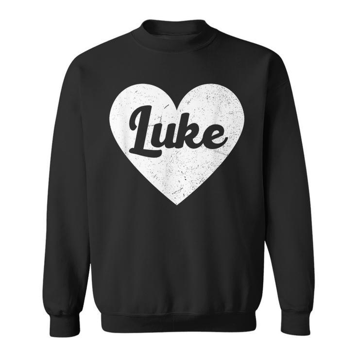 I Heart Luke First Names And Hearts I Love Luke Sweatshirt