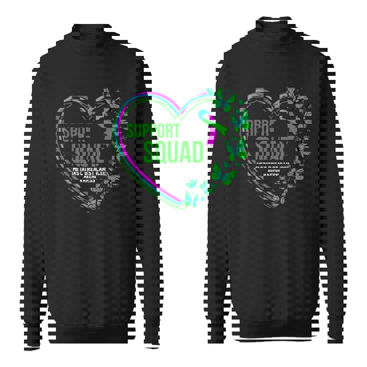 Heart Support Squad Ribbon Metastatic Breast Cancer Sweatshirt