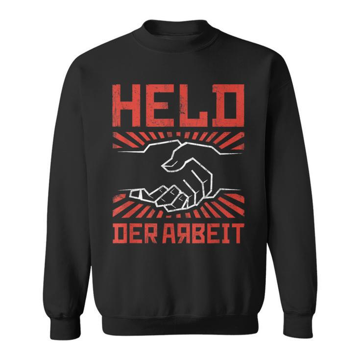 Held Der Arbeit East Germany Ostalgia Vintage Retro Ddr Sweatshirt