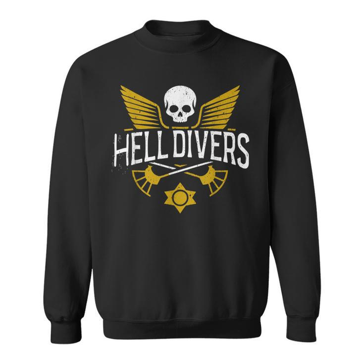 Hell Of Divers Helldiving Lovers Costume Outfit Cool Sweatshirt