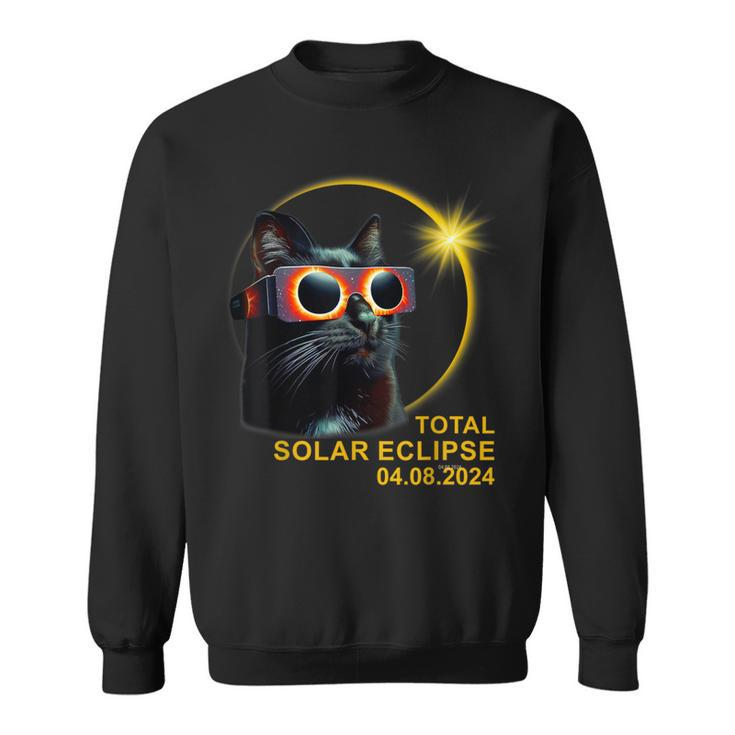 Hello Darkness My Friend Solar Eclipse April 8 2024 Sweatshirt