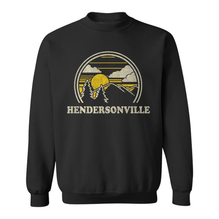 Hendersonville North Carolina Nc T Vintage Hiking Sweatshirt