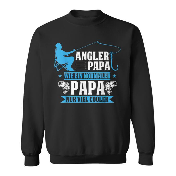 Herren Cooler Angler Papaater Fischen Angelnatertag Spruch Sweatshirt