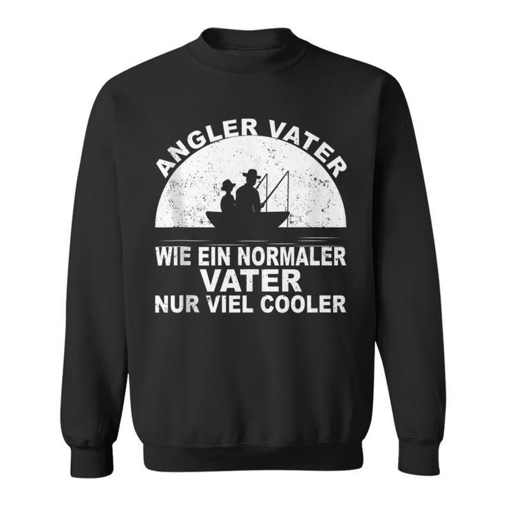 Herren Fischen Angeln Fischer Papa Anglerater Sonnenuntergang Sweatshirt