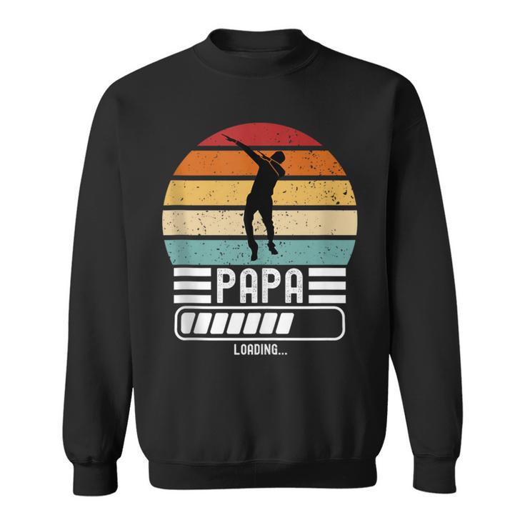 Herren Lustig Papa Loading Bald Papaater Ich Werde Papa Sweatshirt