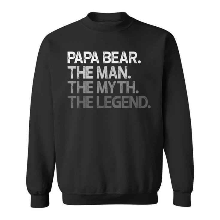 Herren Papa Bär Der Mann Der Mythos Die Legende Sweatshirt