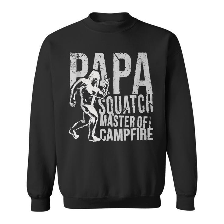 Herren Sasquatch Papa Squatch Camping Bigfoot Für Papaatertag Sweatshirt