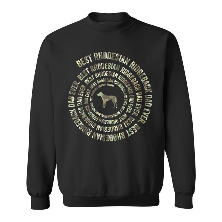 Herren Us Flagge Camo Rhodesian Ridgeback Hund Papa Spiralliebhaber Hund Sweatshirt