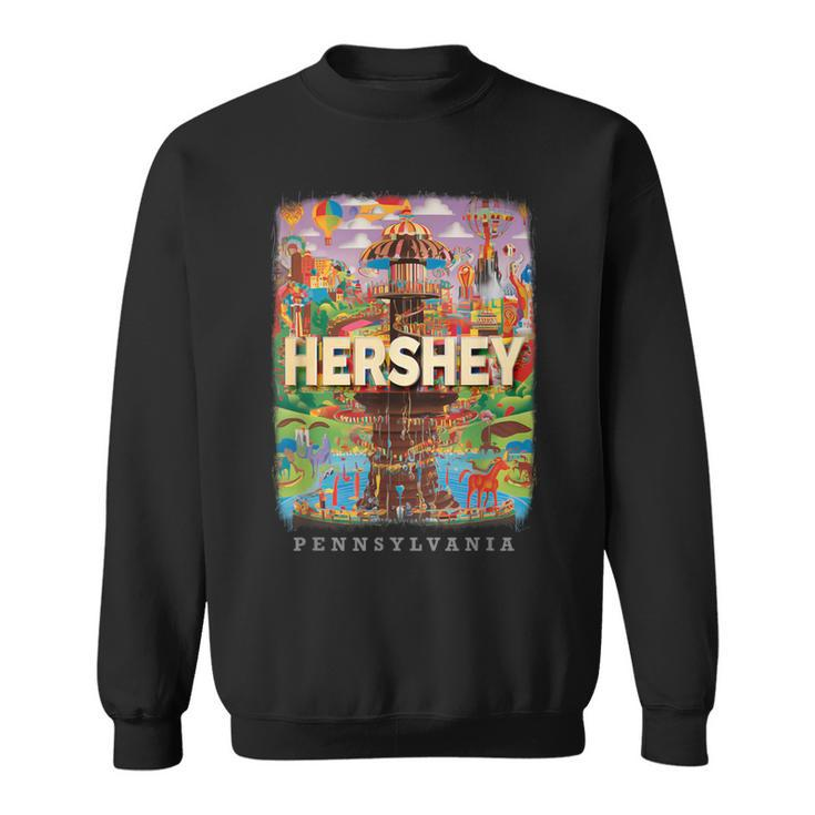 Hershey Pennsylvania Pa Chocolate Dreams Sd739 Sweatshirt
