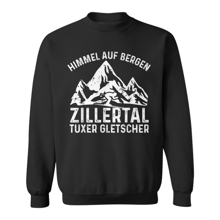 Himmel Auf Erden Zillertal Tuxer Glacier Skier Men's Black Sweatshirt