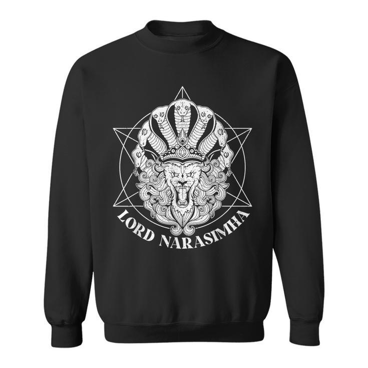 Hindu Festival Spiritual Meditation Lion Krishna Narasimha Sweatshirt