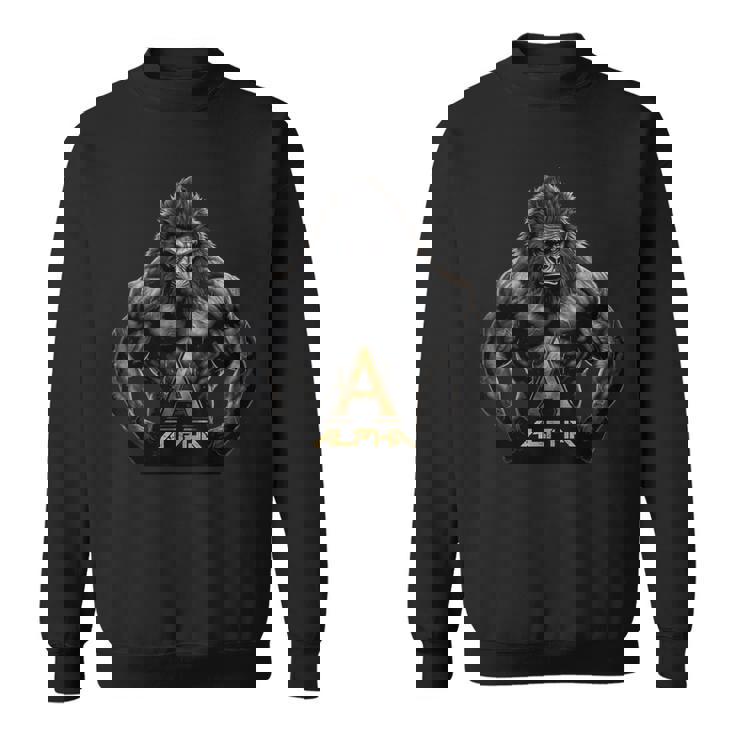 Hombres Gym Alpha Entrenamiento Culturismo Fitness Cool Graphic Camisa de entrenamiento