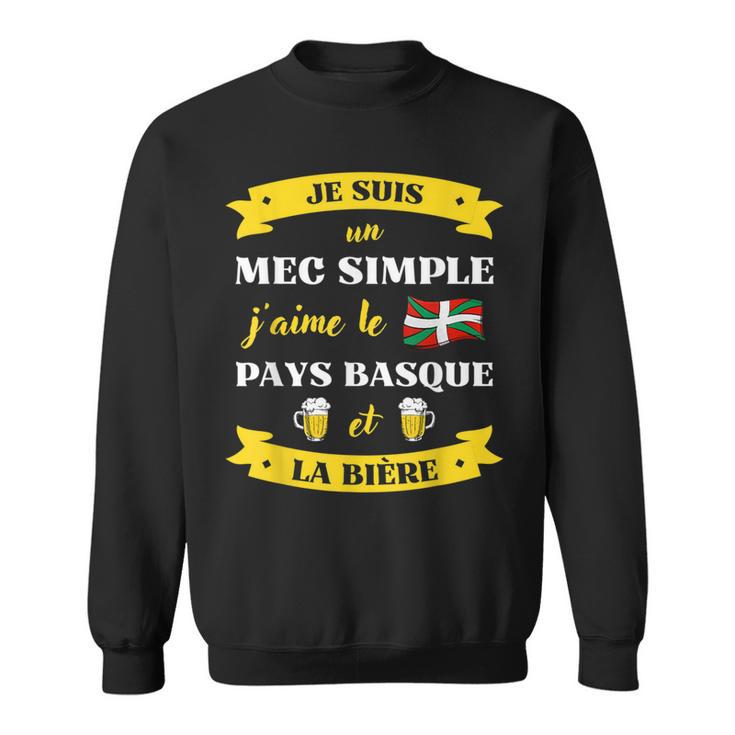 Sweat à Capuche Pays Basque Humour - Euskal Herria Vintage - Cadeau Basque Idéal Homme