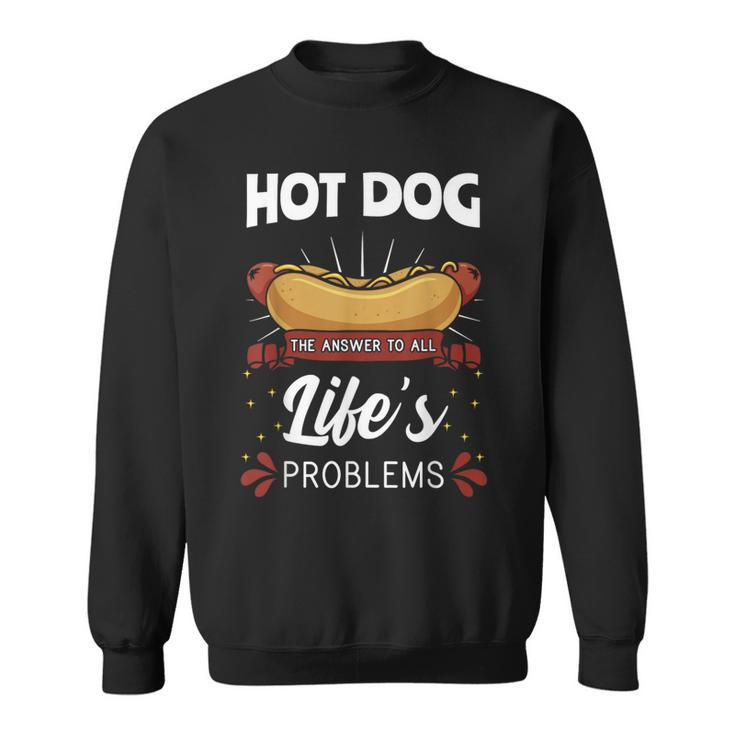 Hot Dog Hotdogs Wiener Frankfurter Frank Vienna Sausage Bun Sweatshirt