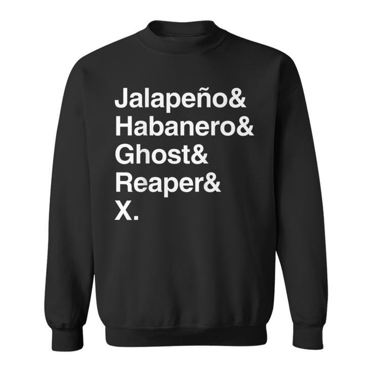 Hot Sauce Peppers & Spicy Food Chili Lover Sweatshirt