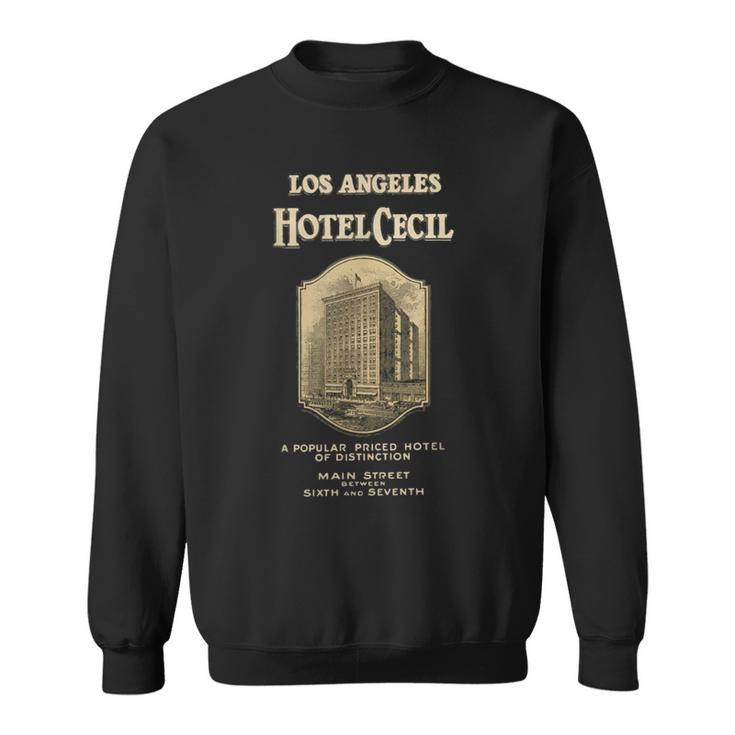 Hotel Cecil Vintage Retro Cecil Hotel Los Angeles Sweatshirt