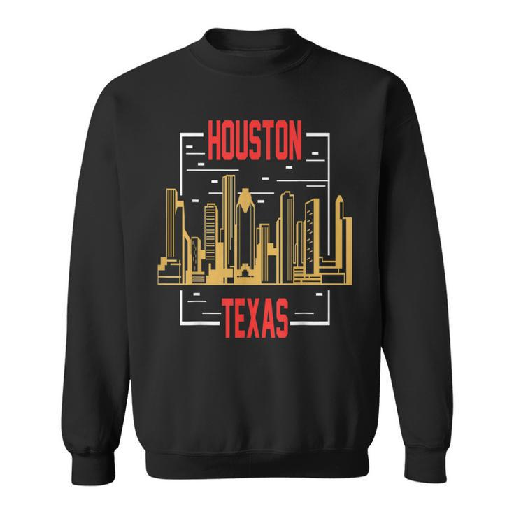 Houston Texas City With No Limits Skyline Sweatshirt