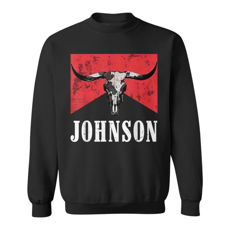 Howdy Cojo Western Style Team Johnson Family Reunion Sweatshirt