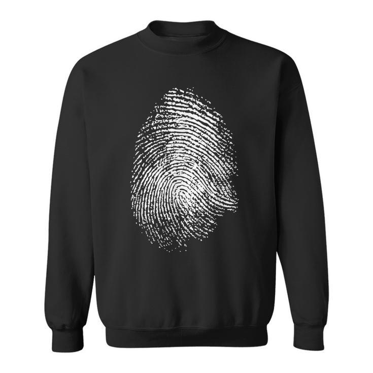 Huella Dactilar Grande Del Análisis De La Escena Del Crimen De Camisa de entrenamiento