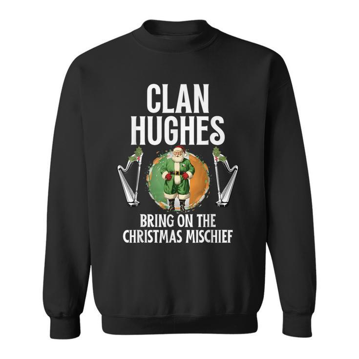 Hughes Clan Christmas Ireland Family Name Party Sweatshirt