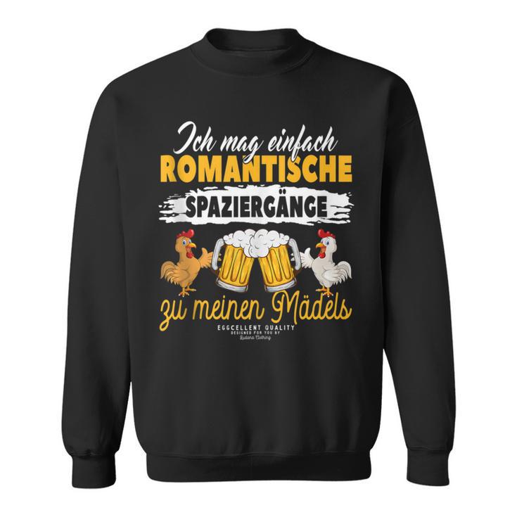 Hühner Papa Gartenhühner Spaziergänge Zu Meinen Mädels Bier Sweatshirt