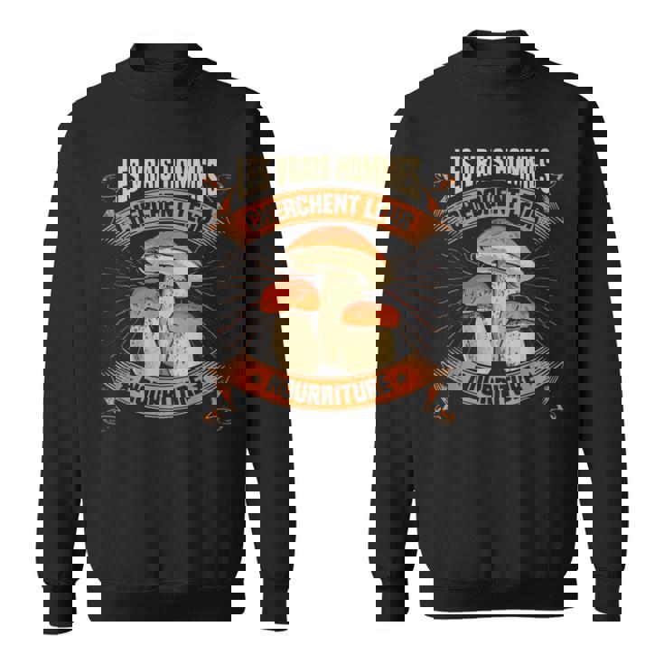 Humour Ramasseur De Cèpes Champignon Hommes Sweater e