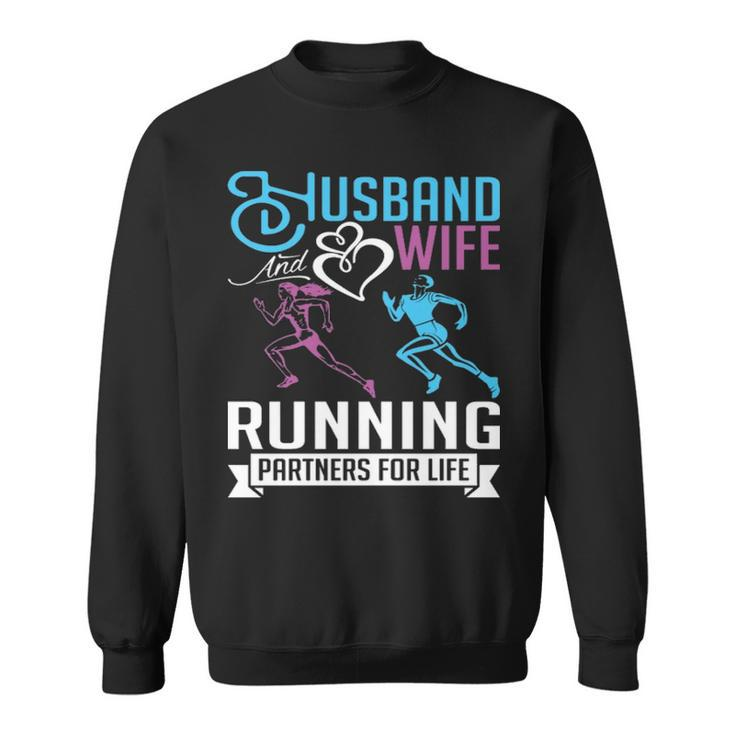 Husband And Wife Running Sweet Valentine’S Day Sweatshirt