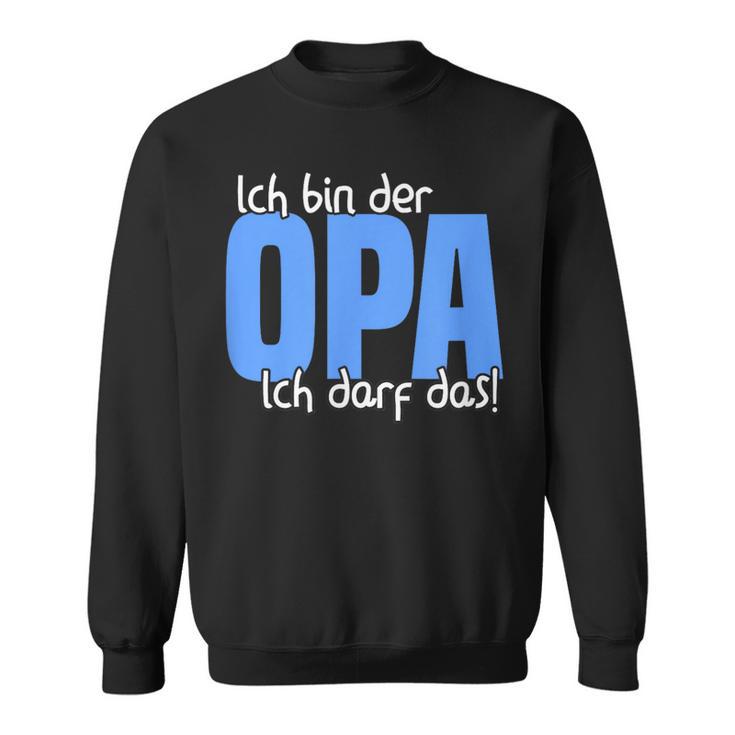 Ich Bin Der Opa, Kann Das Enkelkind Sweatshirt, Schwarz Für Großväter