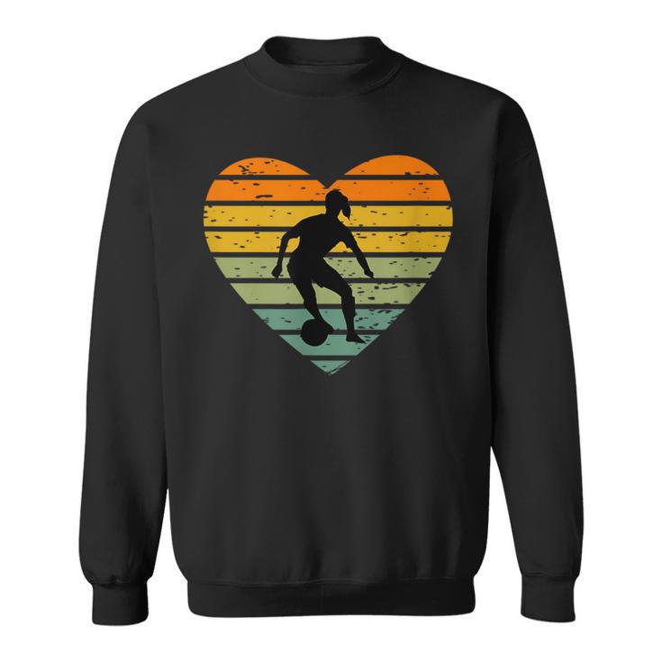 Ich Liebe Frauenfußball Damenmannschaft Fußball Fußballerin Sweatshirt