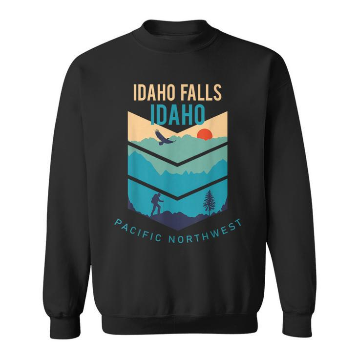 Idaho Falls Idaho Native Hometown Vintage Pacific Northwest Sweatshirt
