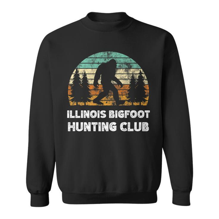 Illinois Bigfoot Hunting Club Sasquatch Fan Sweatshirt