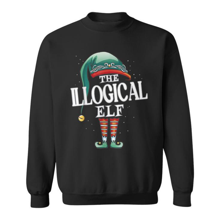 Illogical Elf Christmas Group Xmas Pajama Party Sweatshirt