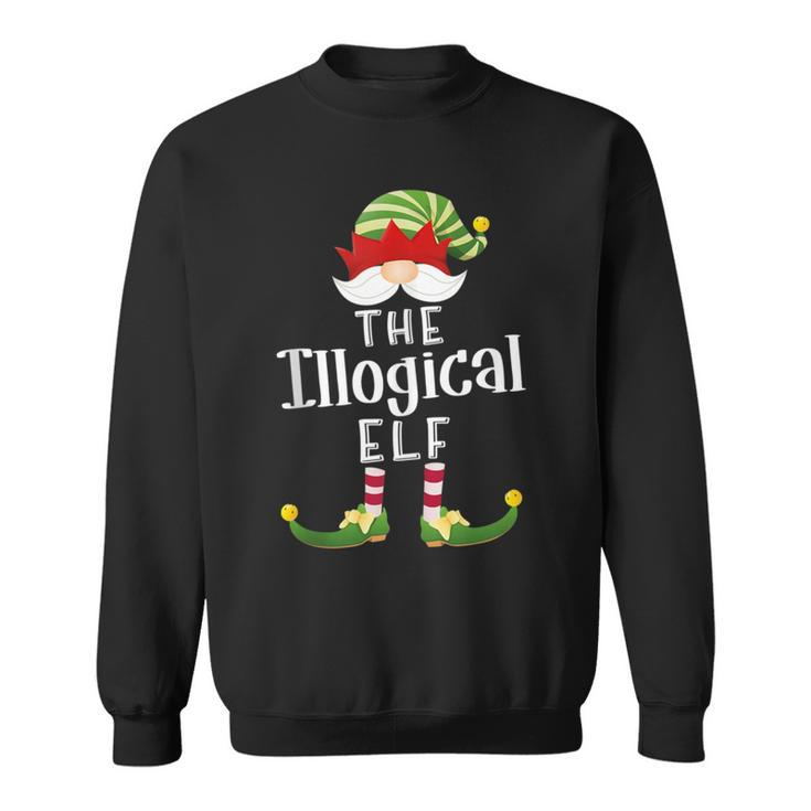 Illogical Elf Group Christmas Pajama Party Sweatshirt
