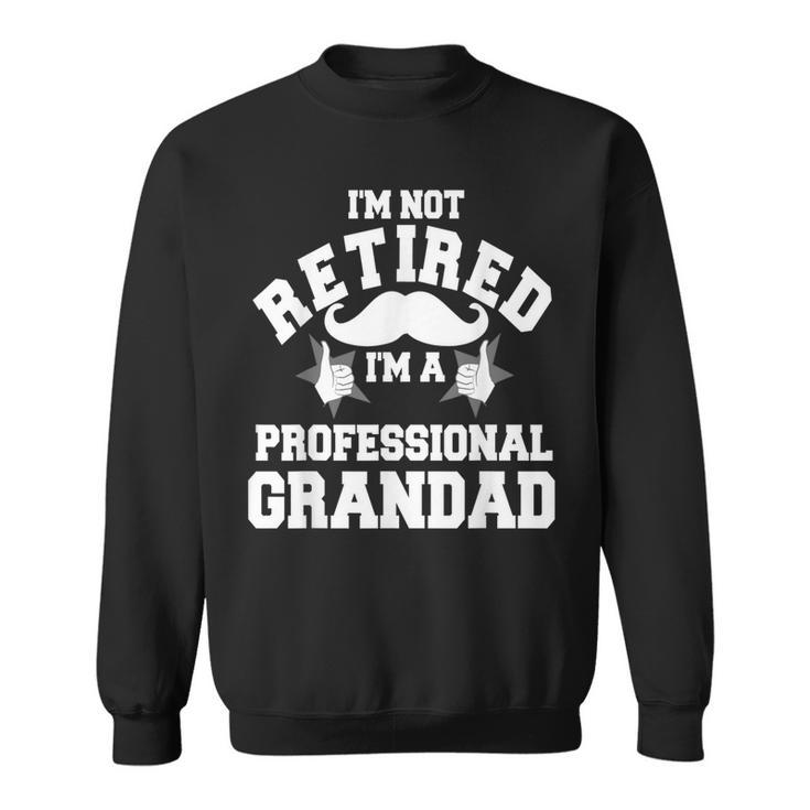 I'm Not Retired A Professional Grandad Fathers Christmas Day Sweatshirt