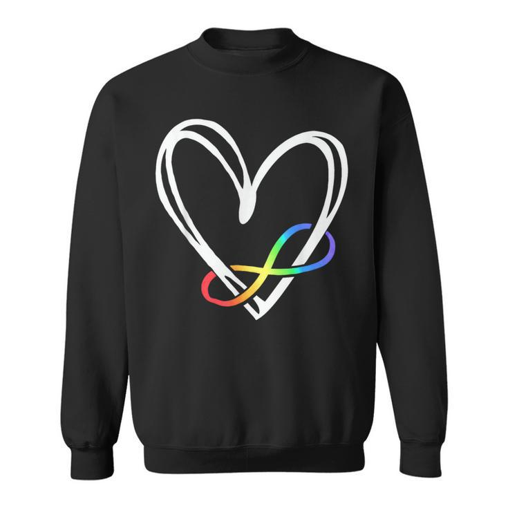 Infinity Heart Autism Awareness Love Needs No Words Tie Dye Sweatshirt