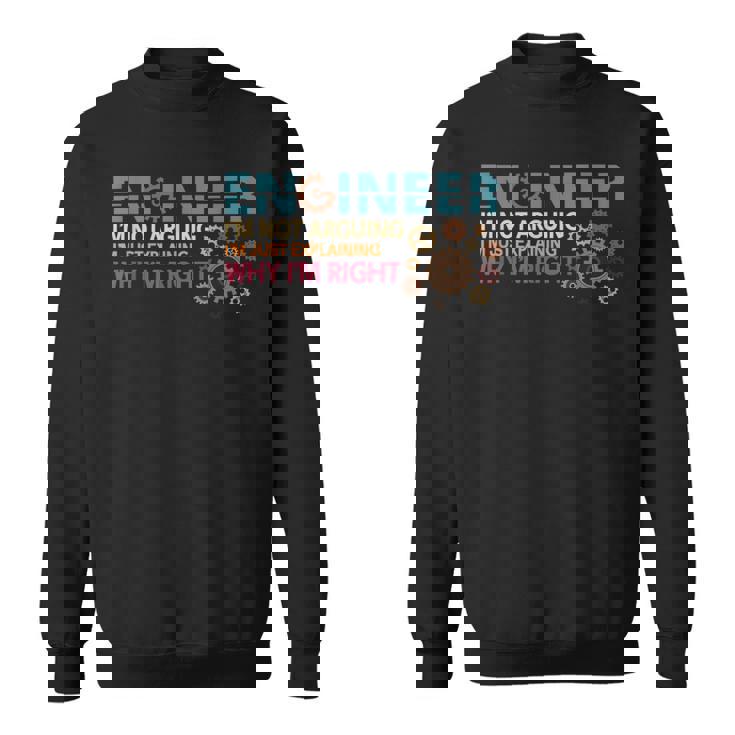 Ingeniero No Arguing Engineering Quote Engineers Camisa de entrenamiento