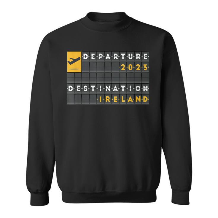 Ireland Vacation 2023 Plane Travel Destination Ireland Sweatshirt