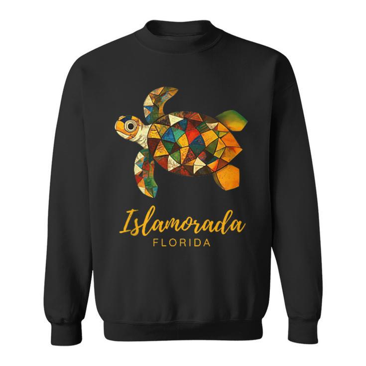 Islamorada Fl Florida Keys Vintage Tribal Sea Turtle Sweatshirt