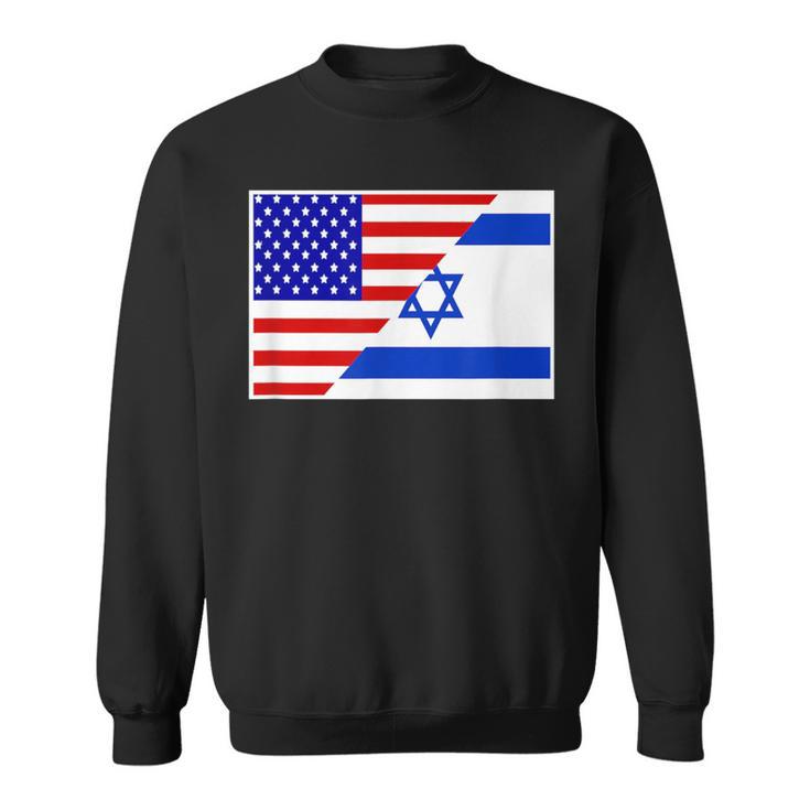 Israel And America Friendship Countries Flag Outfit Sweatshirt