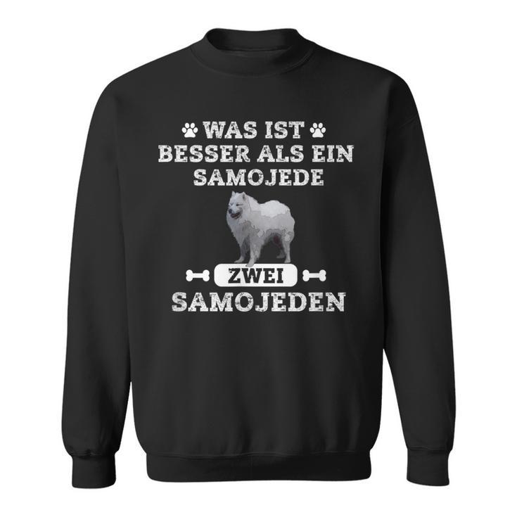 Was Ist Besser Als Ein Samoyed Zwei Samoyed Sweatshirt