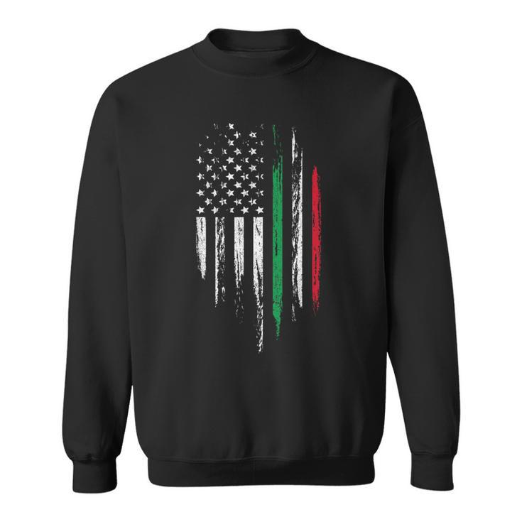 Italian American Flag Combo Italy Usa Italia Patriotic Sweatshirt