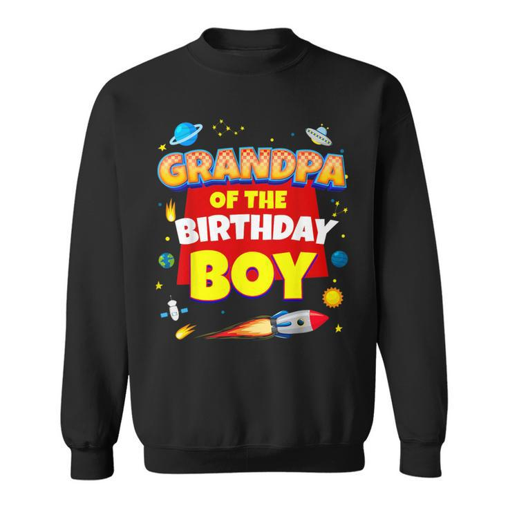 Its My Grandpa Birthday Boy Space Astronaut Family Matching Sweatshirt