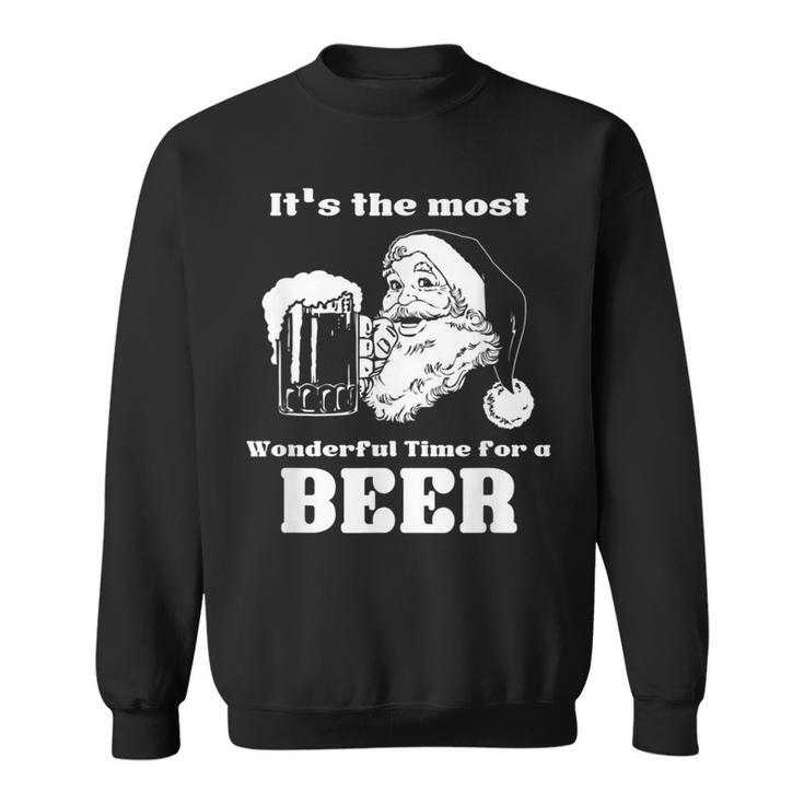 It's The Most Wonderful Time For A Beer Christmas Sweatshirt