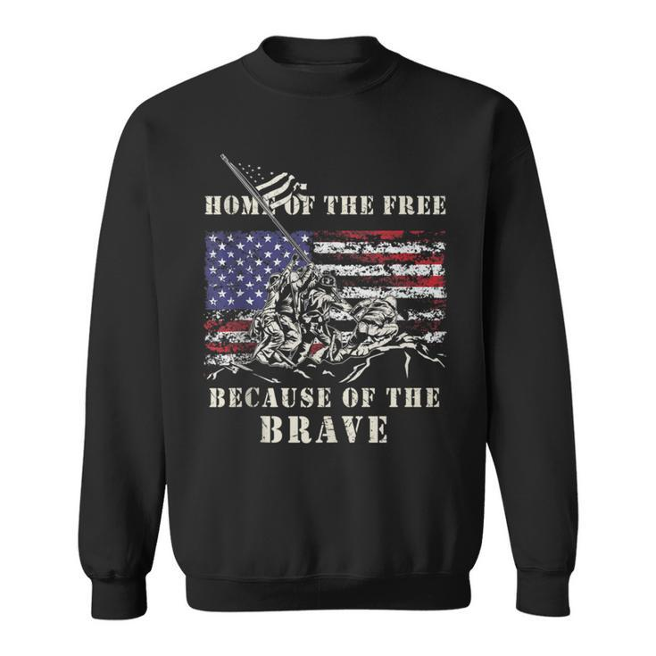 Iwo Jima Wwii Veteran Memorial Day Usa Flag Army Patriotic Sweatshirt