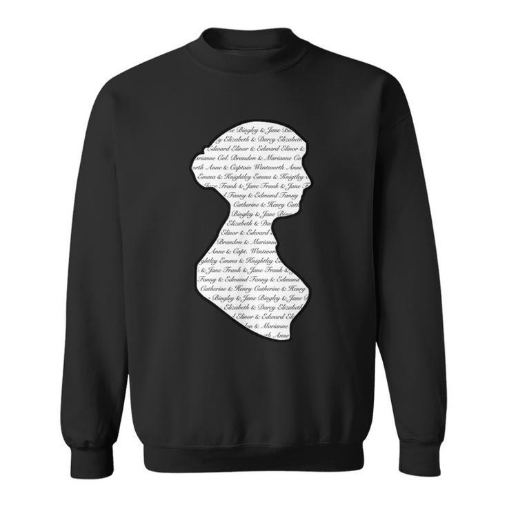 Jane Austen Vintage Quote Literary Book Club Fans Sweatshirt