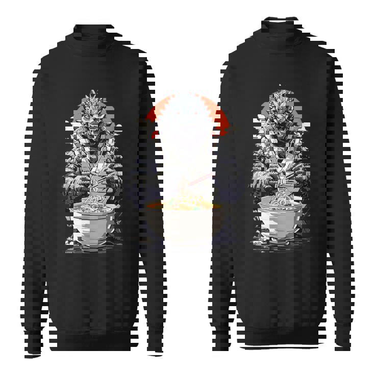 Japanese Monster Kaiju Eating Ramen Sweatshirt