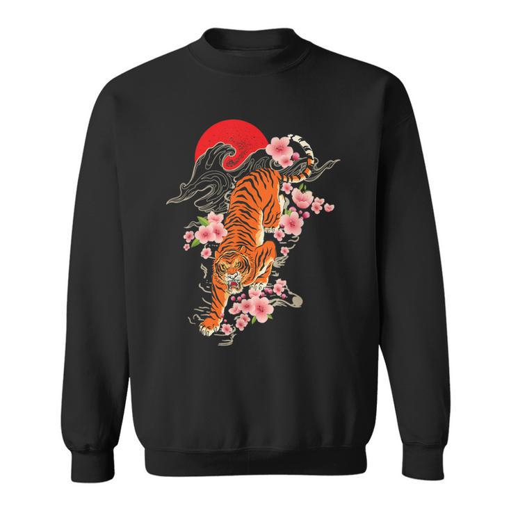 Japanese Tiger Zoologist Wild Animal Zoo Lover Safari Sweatshirt