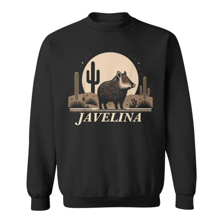 Javelina In Desert Landscape Javelina Sweatshirt