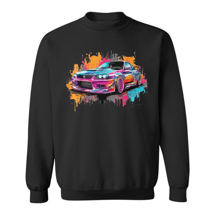 Jdm Car Tuning Japanese Domestic Market Automotiv Drifting Sweatshirt